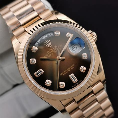 rose gold rolex day date 36mm